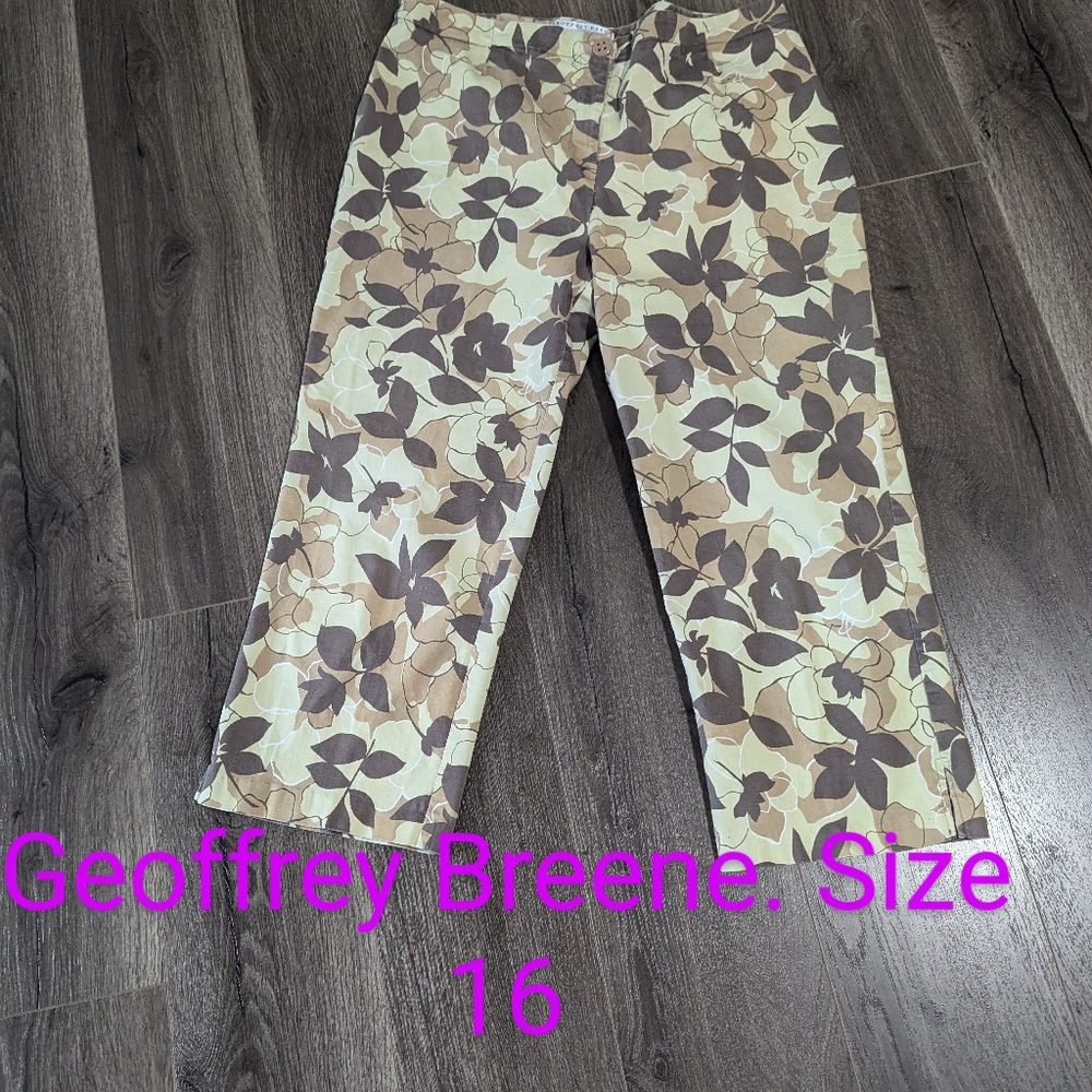 Geoffrey Greene Capri Pants Size 14